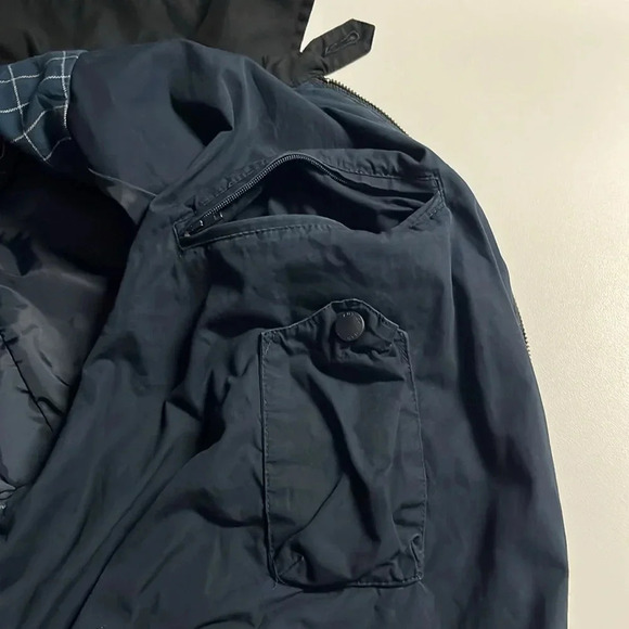 Imperfect Nautica jacket mens black large full zip jacket front & inside pockets - Picture 14 of 17